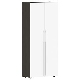 Шкаф высокий глухой СП-064-25-14 Белый глянец/Дуб Мореный 900х450х2010 KANON - Фото предпросмотра