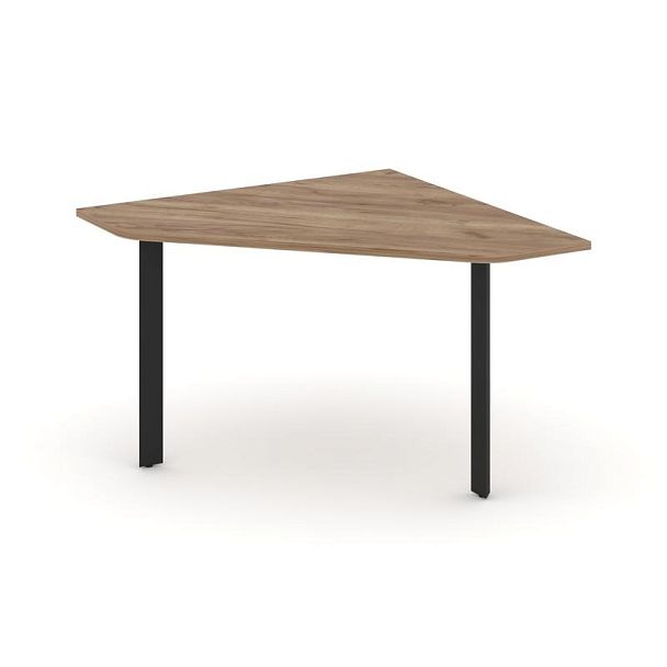 Style Project Next Угловой элемент переговорного стола SN-59.UPRG-031 Дуб Табак/Металл Черный 1180*1180*750 - Вид 1