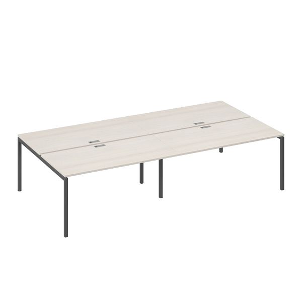 Рабочая станция на металлокаркасе DUE (4х160) A4 А4 Б2 178-2 БП дуб / металлокаркас антрацит - Вид 1