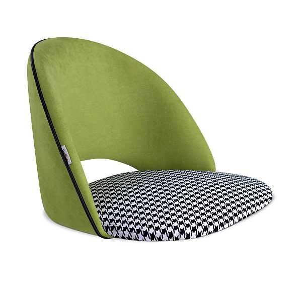 Стул Sheffilton SHT-ST34-3/S64 оливковый/гусиная лапка/хром лак - Вид 3