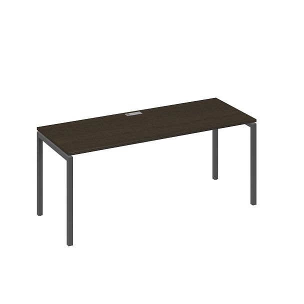 Стол письменный на металлокаркасе DUE A4 А4 Б2 016 БП венге / металлокаркас антрацит - Вид 1