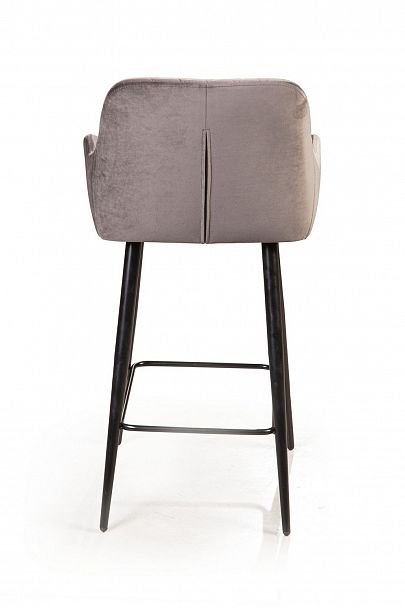 Стул полубарный Robert, бархат светло-серый 26 - Вид 5