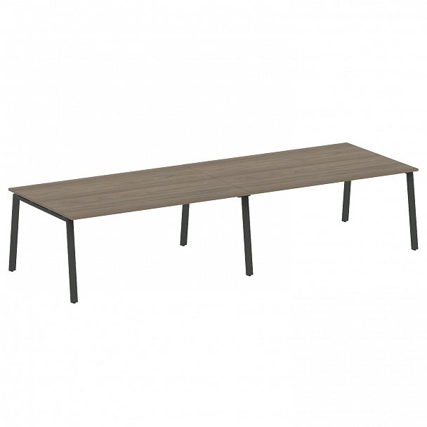 Стол для переговоров "Metal System" БА.ПРГ-2.5 вяз/антрацит - Вид 1