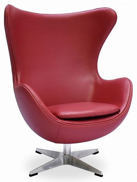 Кресло Egg Chair малиновое - Вид 1