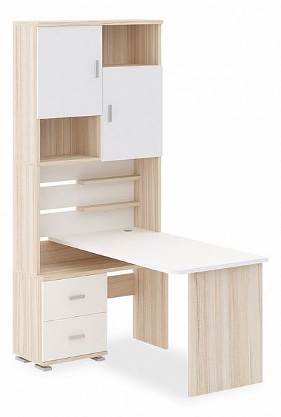 Стол компьютерный Домино СР-720/140 Карамель/Белый левый - Вид 1