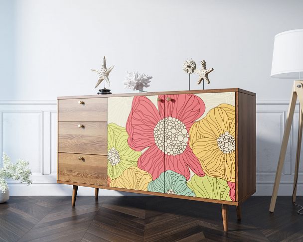 Комод "Berber" с двумя дверками и ящиками 5 принт - Вид 6