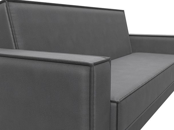 Диван-книжка Куба Искусственная замша серый - Вид 4