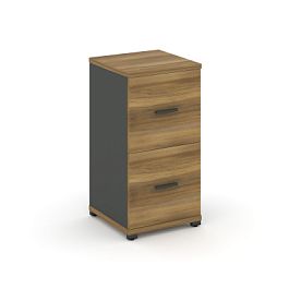 Concept Шкаф 1 узкая секция, 2 ниши CN.STU-212 A Сандал Янтарный/Антрацит/Металл Антрацит 420*420*818 - Фото предпросмотра