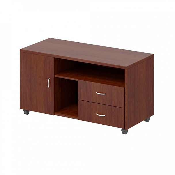Тумба сервисная "Логистика"  ПК-ЛОГ-ТМВ122Х53/35-В1-34 миланский орех темный - Вид 1