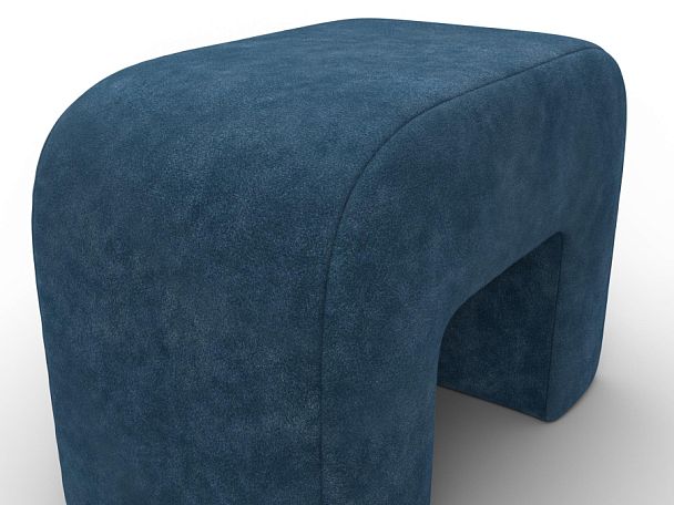 Пуф 008 Велюр синий - Вид 4