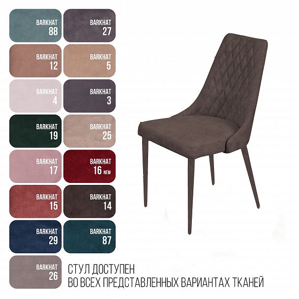 Стул CONNOR LUXE, бархат антрацит 14/конус - Вид 4