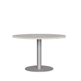 Стол переговорный круглый Zion Light 120x120x75 дуб нордик - Фото предпросмотра