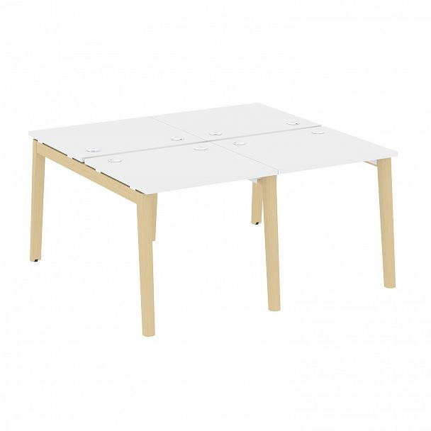 Рабочая станция "Onix wood" OW.D.RS-4.0.7 белый/дуб светлый - Вид 1