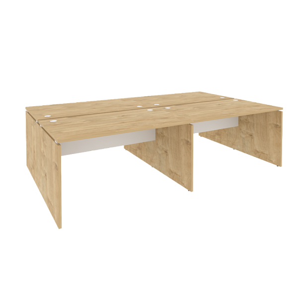 Onix Рабочая станция O.D.RS-4.3.8 Тиквуд светлый/Белый бриллиант 2760*1635*750 - Вид 1