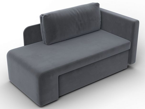 Кушетка Лига-097 Велюр серый - Вид 6
