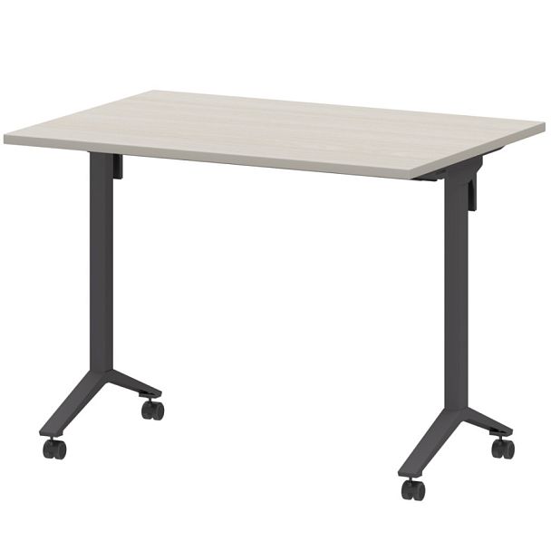 Стол мобильный складной МБ22-100.70 Ясень шимо/Антрацит 1000x700x750 Моби - Вид 1