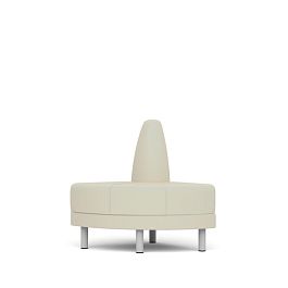 Секция угловая внешняя Александрия экокожа светло-бежевая CN1112 - Фото предпросмотра