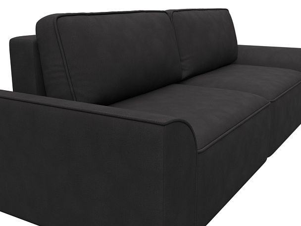 Диван прямой Лига-048 НПБ Замша коричневый - Вид 4