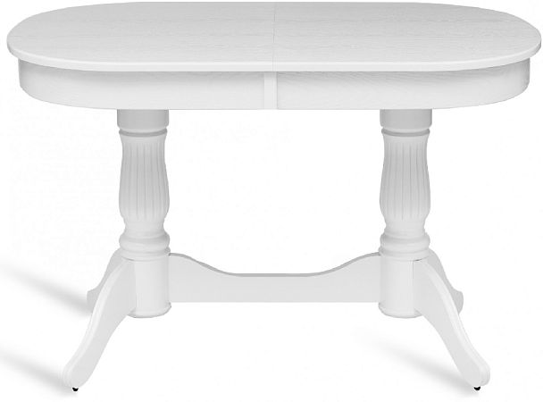 Стол деревянный раздвижной Кайнс 120(160)х80х76 Белый - Вид 2