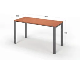 UNITY РМС6-14 ОРЕХ ИТАЛЬЯНСКИЙ Стол на металлокаркасе прямой 1400х600х750 - Фото предпросмотра