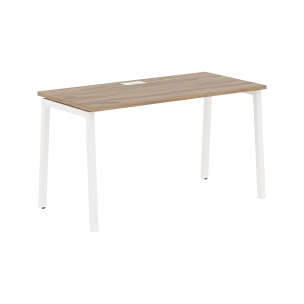 Стол прямой ELST 1367 Дуб Денвер светлый/Белый 1360х670х750 EDIS - Вид 1