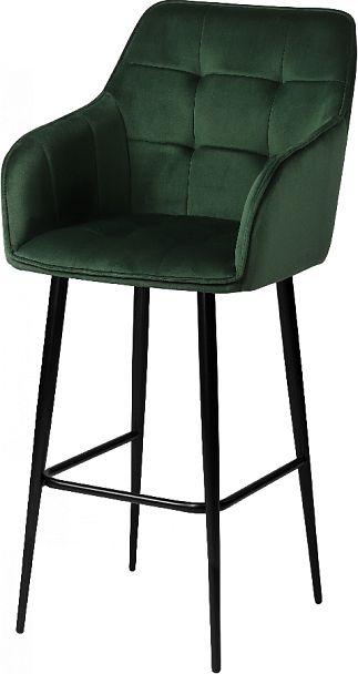 Комплект барных поворотных кресел Мони К, Confetti deep forest/черный, 2 шт. - Вид 2