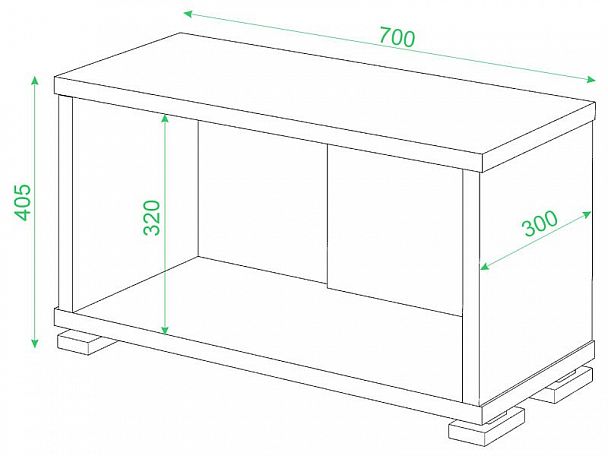 Стеллаж СБ-10/1 Карамель/Белый - Вид 2
