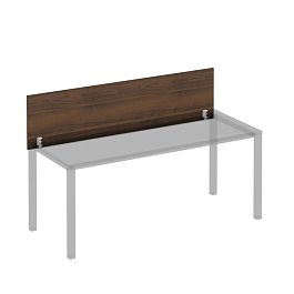 Экран для стола 180 на белом каркасе КФ настольный фронтальный Комфорт КФ К.Б 844 ОФ французский орех - Фото предпросмотра