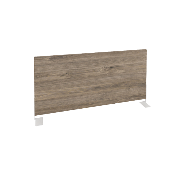Onix Экран боковой (ЛДСП) O.EKR-80 Тиквуд темный/Белый металл 800*370*18 - Вид 1