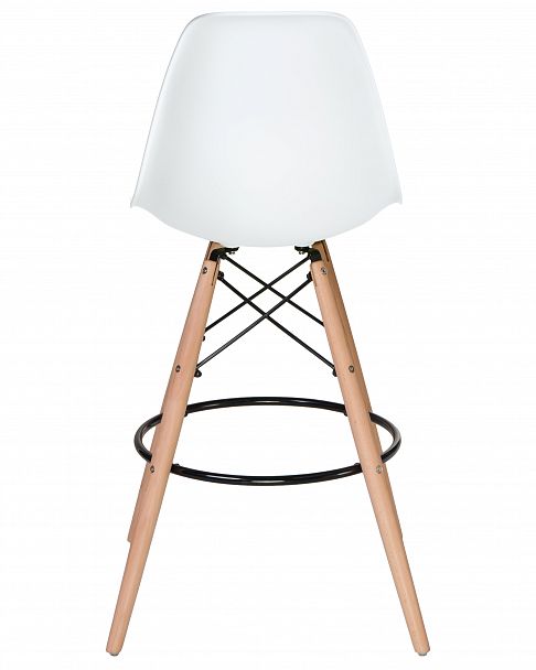 Стул барный DOBRIN DSW BAR (ножки светлый бук, цвет сиденья белый (W-02)) - Вид 5
