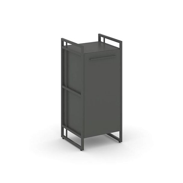 Rift Шкаф 2 ниши узкий RF.SU-21 (R) Антрацит/Металл Антрацит 420*396*924 - Вид 1