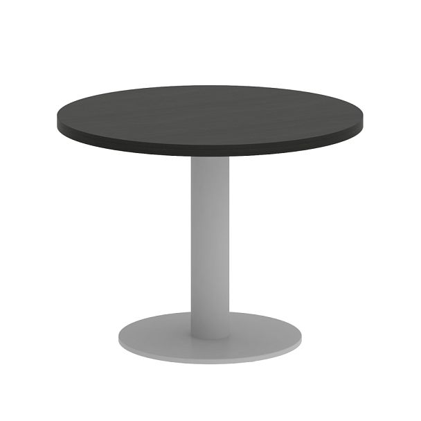 Home Office Стол журнальный круглый VR.SP-5-60.1G Суар тёмный/Серый металл 600*600*450 - Вид 1