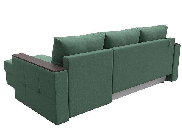 Диван угловой Валенсия Лайт правый угол Рогожка зеленый - Вид 6