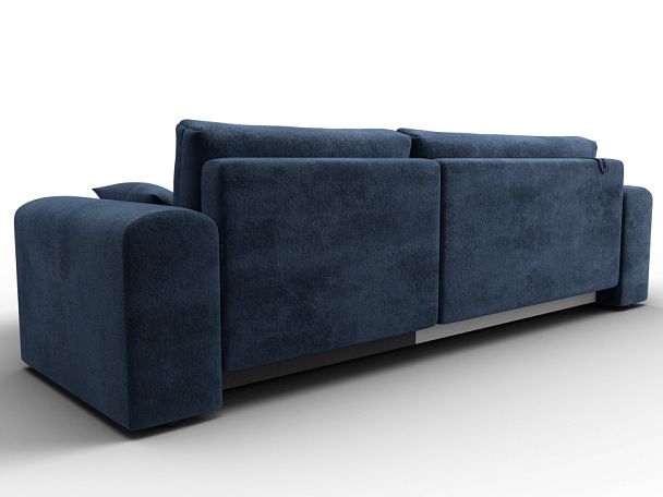 Диван угловой Лига-099 угол универсальный Велюр синий - Вид 5