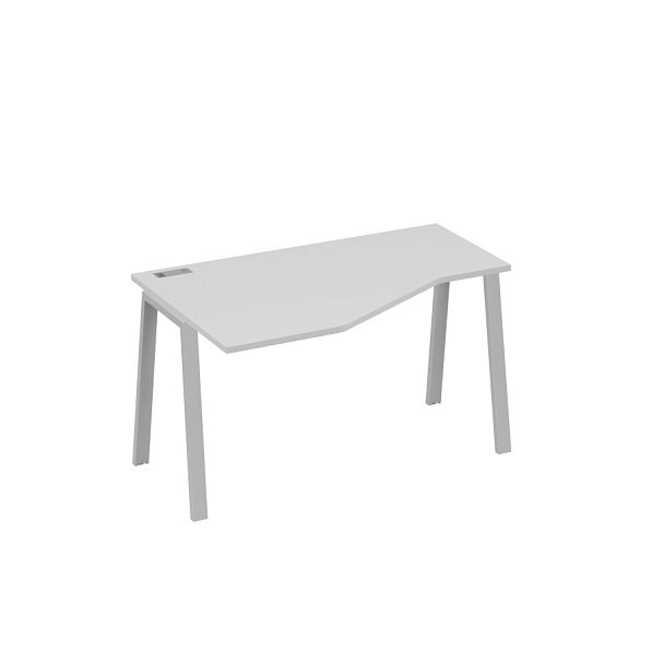 Стол эргономичный левый "Техно" на металлокаркасе TRE A4 А4 Б3 053 БП серый / металлокаркас серый - Вид 1
