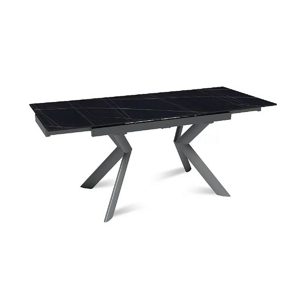 Стол раскладной Bridge (120+30+30), керамика матовая Black Gold - Вид 6