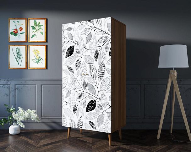 Шкаф малый двухстворчатый Berber принт 9 арт BB08/Print_09 - Вид 3