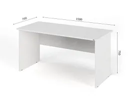 UNITY РС7-15 БЕЛЫЙ Офисный стол прямоугольный Прямой 1500х700х750 - Фото предпросмотра