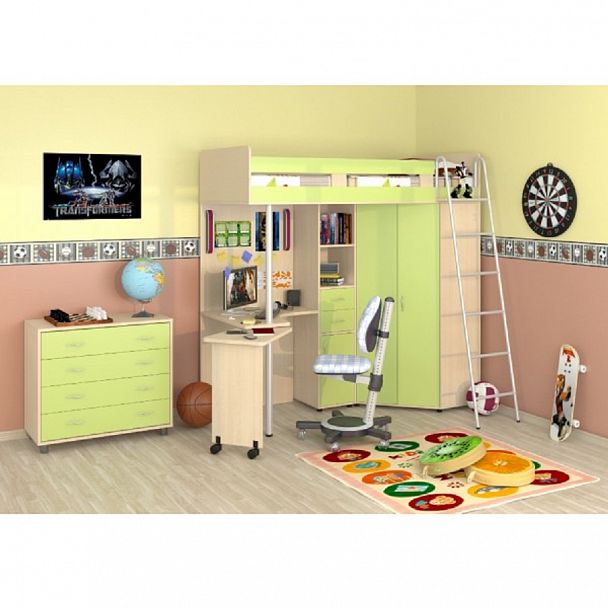 Кровать-чердак "Теремок-М85" - Вид 3