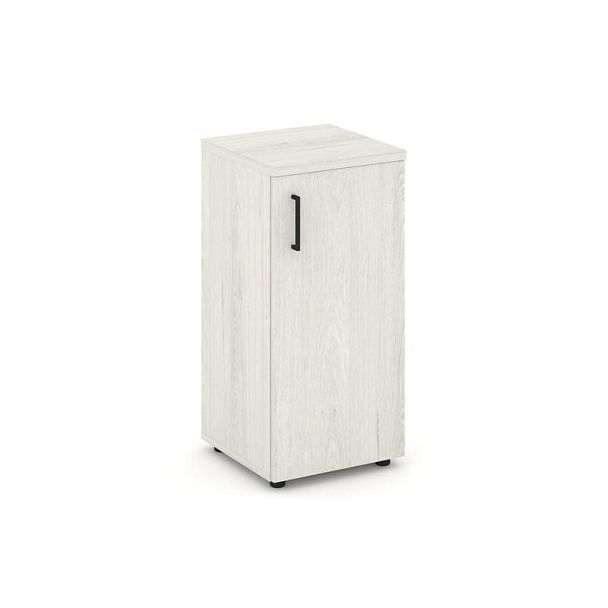 Стайл Проджект Шкаф низкий узкий SN.STU.E-301(R) Дуб Наварра/Черный Ручки 400*400*833 - Вид 1