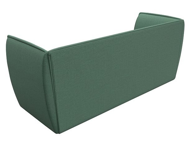 Диван кухонный прямой Бергамо 3-х местный Рогожка зеленый - Вид 6