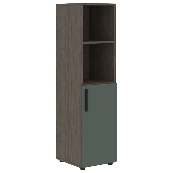 Шкаф средний узкий VMCS 40.5 Нефрит/Дуб Сильвер 400х430х1517 VELION - Вид 1