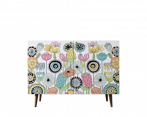 Комод с принтом 3 "Berber" две дверки - Вид 4
