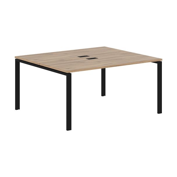 Стол 2-х местный EUWST 1513 Дуб Денвер светлый/Черный 1560х1346х750 EDIS - Вид 1