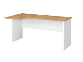 TANDEM RTD014-160L-ME Стол эргономичный левый 1600х900х750 Таксония медовая/Белый - Фото предпросмотра