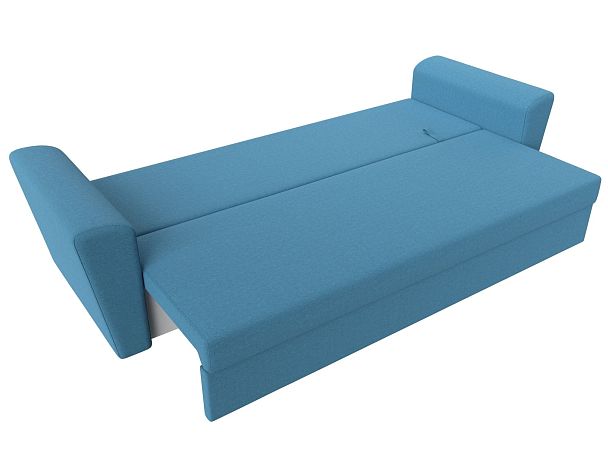 Диван прямой Амстердам Лайт Рогожка голубой - Вид 8