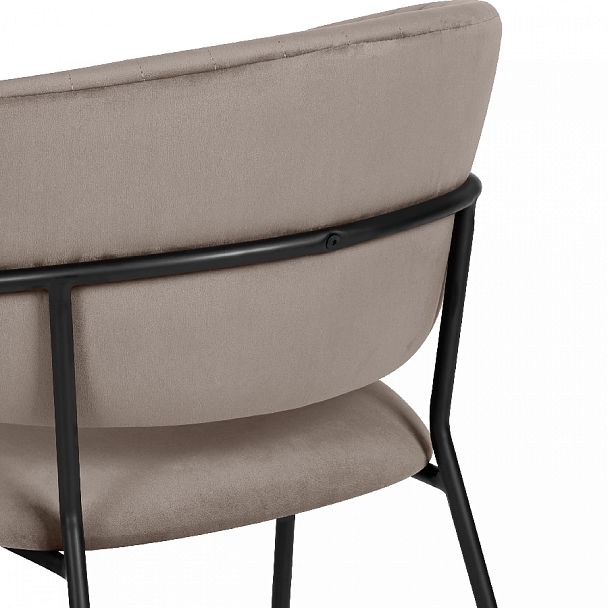 Стул кухонный Даксон мокко велюр/черный - Вид 10