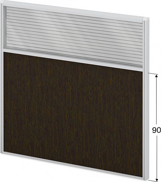 Модуль комбинированный "Мобильные офисные перегородки «Логика»" ПК-ЛГ-МДК138х140/90Ж/Д-В1-650 дуб ферраре - Вид 1