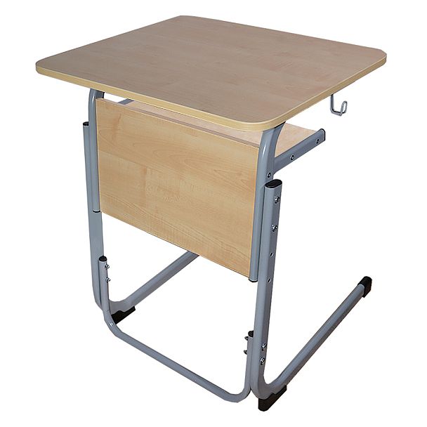 Стол-парта Атлант, 1-местный, регулируемый, серый каркас, ЛДСП клён, гр.4-6 - Вид 5