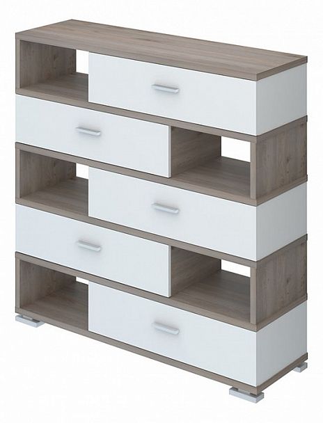 Тумба комбинированная Домино нельсон СБ-40/5 Белый/Нельсон - Вид 1